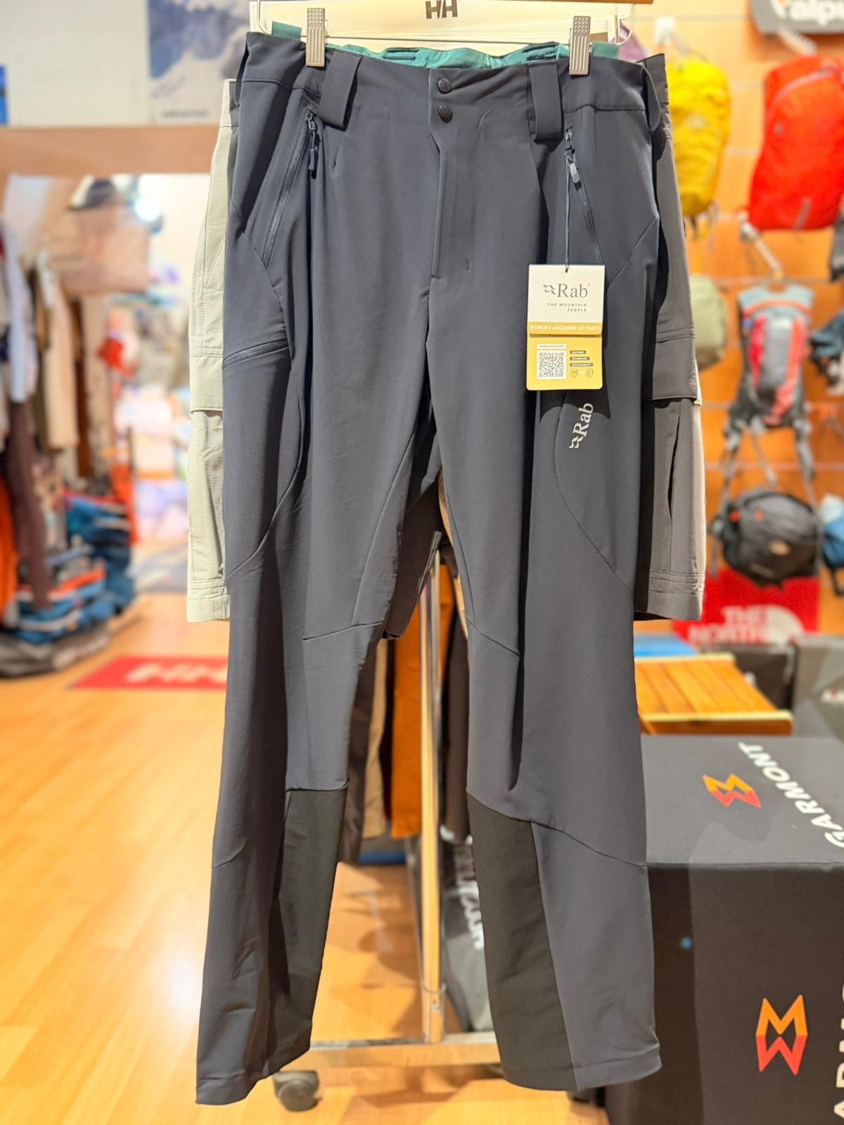 Pantalon Rab Ascendor AS gris, vue de face